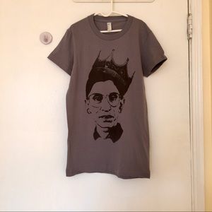 RBG shirt printed on American apparel crew neck
